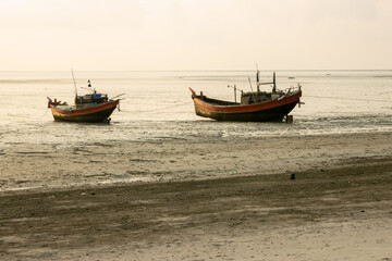 beautiful seascape of Bakkhali in West Bengal.