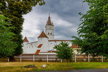 The fortified church of Honigberg at Brasov in Romania