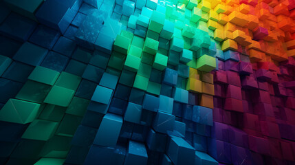 rainbow color render wallpaper splashing different colors generative ai