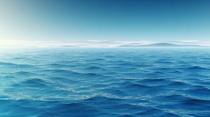 Obraz premium A blue background is a fresh, calm, and cool background that creates a feeling of lightness and freedom. This background consists of soft, pleasant shades of blue that remind of th Generative AI