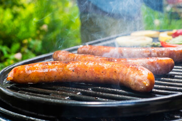 BBQ_ソーセージを焼く
