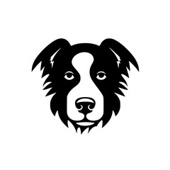 Dog head vector illustration isolated on transparent background