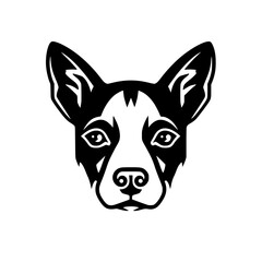 Obraz na płótnie Canvas Dog head vector illustration isolated on transparent background