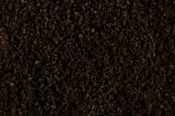 Dark Roast Coffee Grounds Background