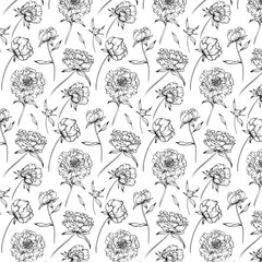 seamless pattern with flowers