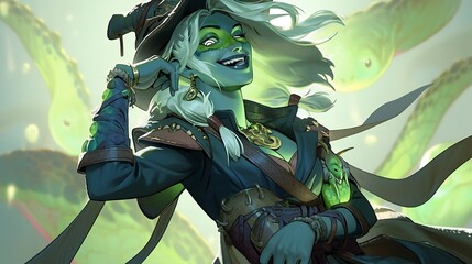 witch character illustration 