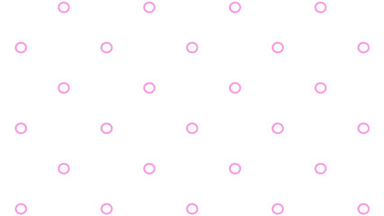 White background with pink circles 