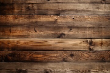 Wooden texture. Brown rustic wood texture. Wood background. Wooden plank floor background as wallpaper - Generative AI