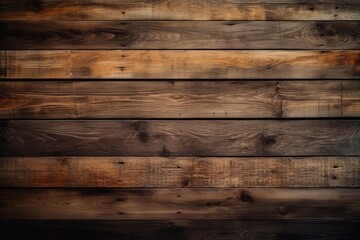 Fototapeta na wymiar Wooden texture. Brown rustic wood texture. Wood background. Wooden plank floor background as wallpaper - Generative AI