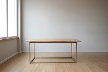 Empty Table in an Empty Room for Product Editing