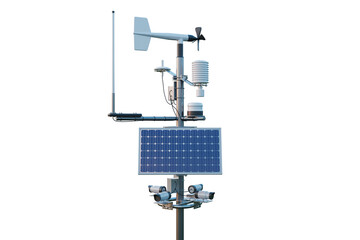 Weather station. 3d render isolated