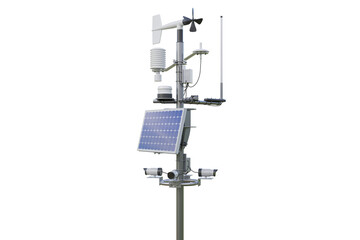 Weather station. 3d render isolated