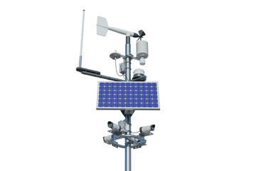 Weather station. 3d render isolated