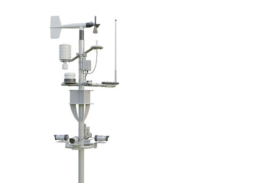 Weather station. 3d render isolated