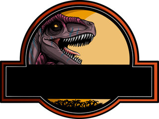dinosaur logo park vector illustration - 591472901