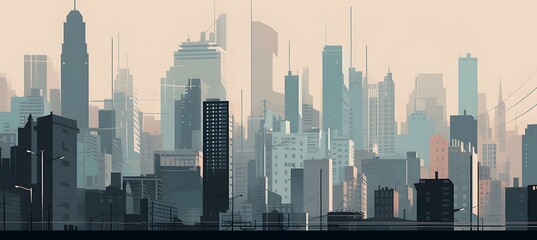 city skyline -- Generate AI