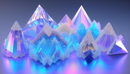 abstract 3d crystal background 