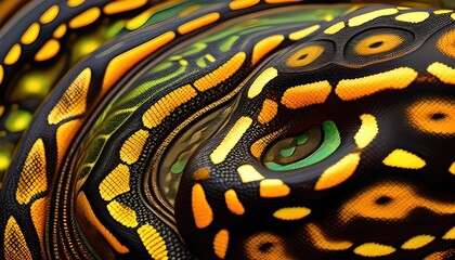 snakeskin close-up background
