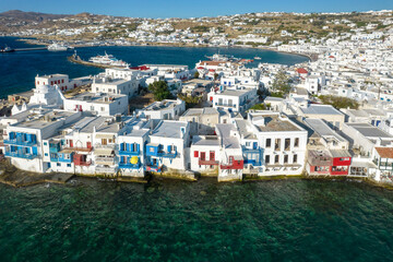 Little Venice, Chora, Mykonos, Cyclades Islands, Greece