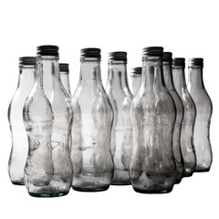 Empty Bottles on Trasparent Background