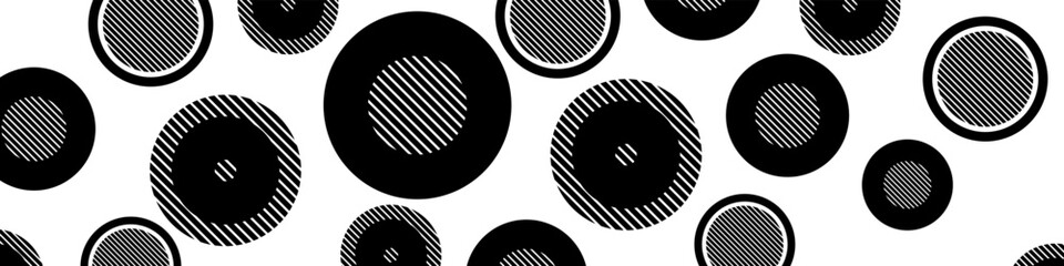 Modern abstract geometric background with circle element. Circles pattern on white background. Vector EPS 10