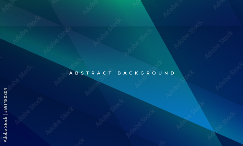 Poster blue and green modern abstract background with diagonal geometric shapes. vector illustration