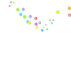 Social media marketing icons internet tags target