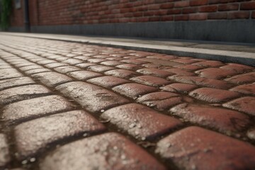 A close-up of a textured surface, such as a brick wall or asphalt pavement, Generative AI