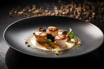 scallops with truffle (Created with Generative Art Tools)