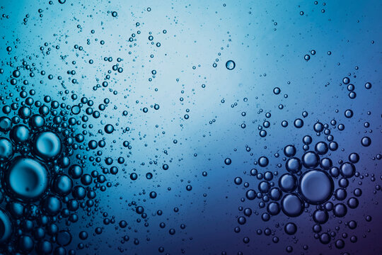 air bubbles underwater, fresh drink abstract background