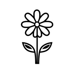 Flower vector illustration isolated on transparent background