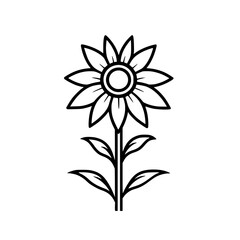 Flower vector illustration isolated on transparent background