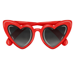 Red Watercolor sunglasses.