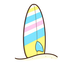 illustration of a surfboard