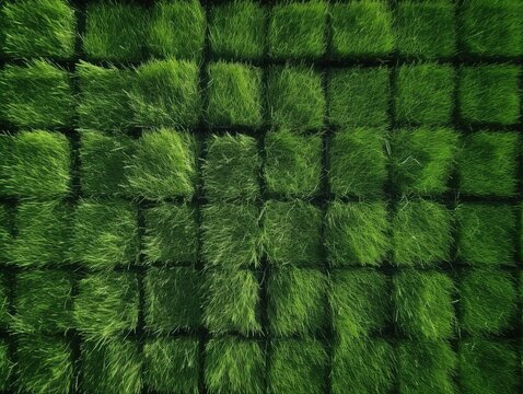 Gr&uuml;ne Textur-Faszination: Realistisches Gras-Rendering, lebendige gr&uuml;ne Hintergrundtextur, Naturinspiration, Fr&uuml;hlings- & Sommer-Design 47