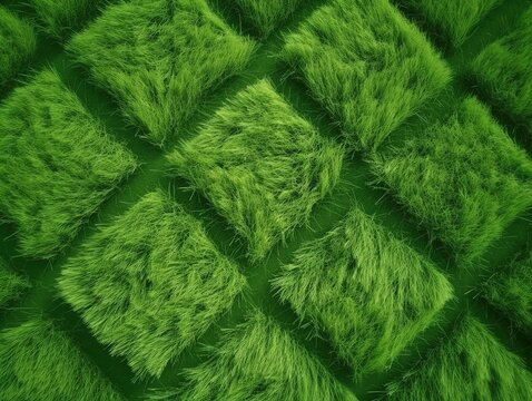 Gr&uuml;ne Textur-Faszination: Realistisches Gras-Rendering, lebendige gr&uuml;ne Hintergrundtextur, Naturinspiration, Fr&uuml;hlings- & Sommer-Design 30