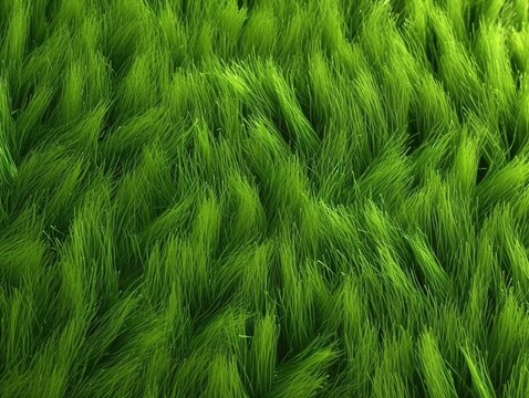 Gr&uuml;ne Textur-Faszination: Realistisches Gras-Rendering, lebendige gr&uuml;ne Hintergrundtextur, Naturinspiration, Fr&uuml;hlings- & Sommer-Design 21