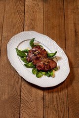 Grilled pork on the bone