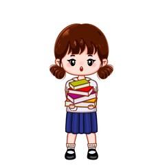 Thai student with school uniform