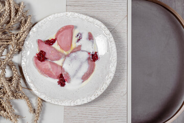 Vareniki with cherries