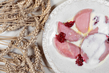 Vareniki with cherries