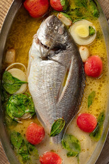 Dorado with tomatoes