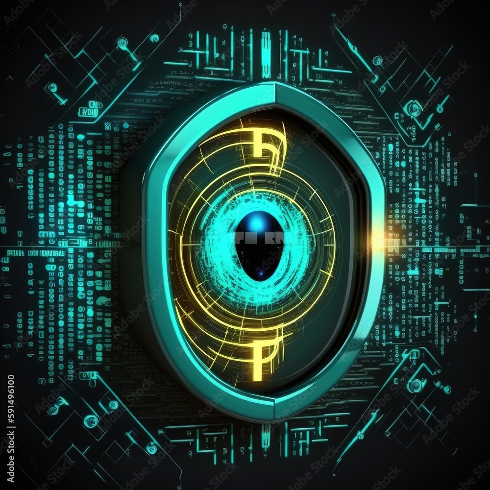 Poster data security, cyber security virtual network structure based on innovative internet network connect