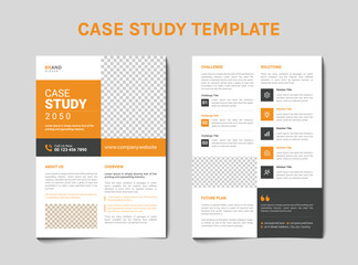 Case study flyer template design