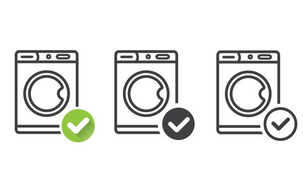 Washable cleaner symbol. Classic flat style.