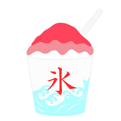 カップに入ったカキ氷
