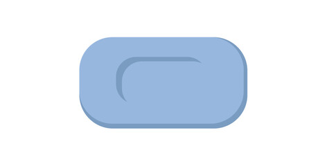 Concept Bath accessories soap box. Introducing a visually appealing flat vector illustration tailored for web use, this imaginative cartoon concept highlights bath accessories. Vector illustration.