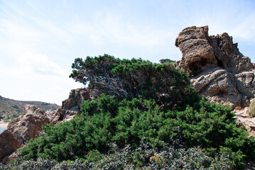 Beautiful nature of Greece. Photograph of a mountainous area.