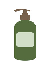 Concept Bath accessories zero waste bottle dispenser. Showcasing a trendy flat vector illustration crafted for web applications. Vector illustration.