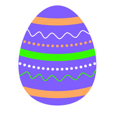 Flat Easter Egg